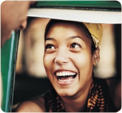 Magazine page image - woman smiling
