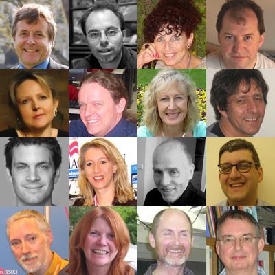 A collage of photos of our expert authors